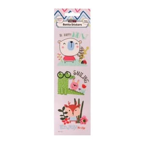 Happy Animal Bottle Stickers