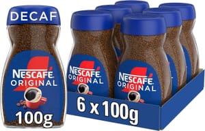 Nescaf Original Decaf Instant Coffee 100g Jar 6-Pack - £10.20 S&S Voucher