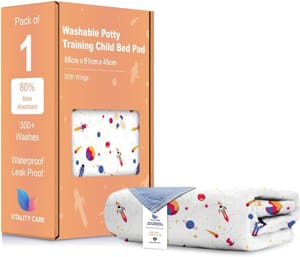 Lightning Deal-Washable Potty Training Bed Pad - Waterproof
