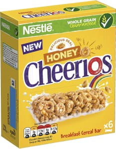 Nestl Honey Cheerios Cereal Bars, 6 X 22g - S&S 95p