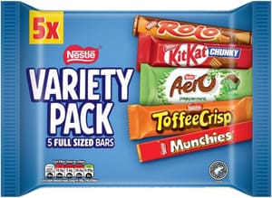 Nestl Variety Milk Chocolate Bar Multipack 218g