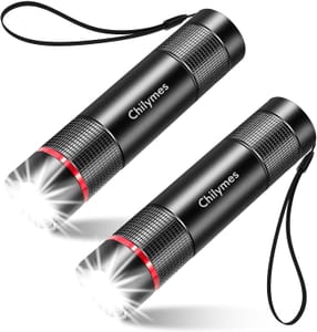 Mini Pocket Torch Rechargeable 2-Pack Christmas Dad Gift