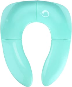 Folding Potty Seat for Toddlers, Portable with Travel Bag (Blue)