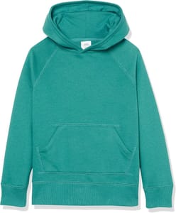 Amazon Essentials Girls' Hoodie, Teal (10 Years)