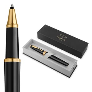 Parker Meridian Rollerball Pen Matte Black Lacquer with Gold Trim