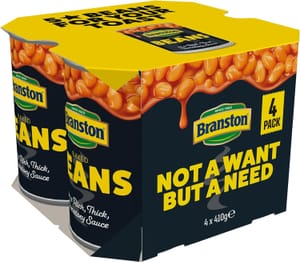 Branston Baked Beans in Tomato Sauce 410 G Pack 4 - £2.37 S&S