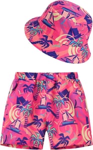 Maeau Boys Swim Trunks & Bucket Hat Set of 2