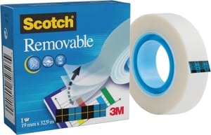 Scotch Removable Invisible Tape, 19 Mm X 33 M - £4.56 S&S