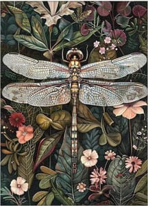 BEAYIOU Dragonfly Paint by Numbers Kit