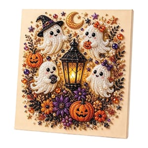 Halloween Diamond Art Kit 3D Ghost Pearl Craft for Adults