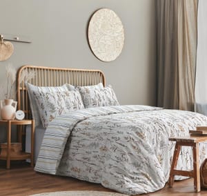 Bronwen Mathews Wildflowers King Size Duvet Cover Set Microfibre