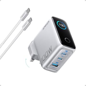 Anker 100W GaN 3-Port USB-C Charger with Display