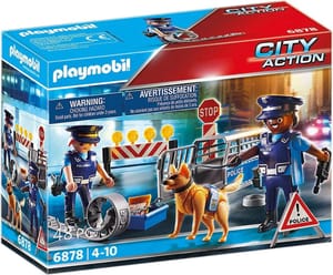Playmobil 6878 City Action Police Roadblock Playset 4+