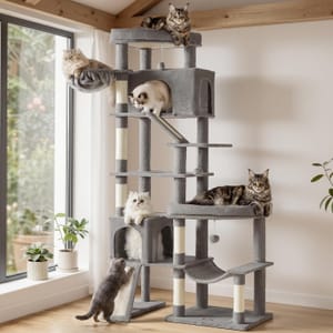 Feandrea Multi-Level Cat Tree Tower for Large Cats