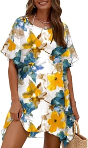 Ekouaer Beach Cover Ups for Women Floral