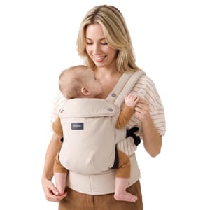 Momcozy Baby Carrier 3-24M, 3.2-20kg, Waist 64-127cm Cotton Khaki