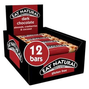 Eat Natural Nut Bars with Peanuts and Cranberries, 12x40 G