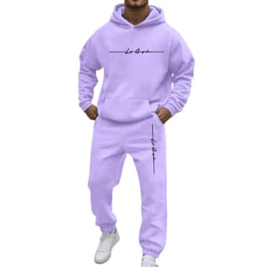 Men's 2-Piece Tracksuit Set Hoodie and Joggers Size L