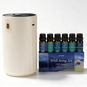 ASAKUKI Waterless Essential Oil Diffuser, Cordless Car & Home