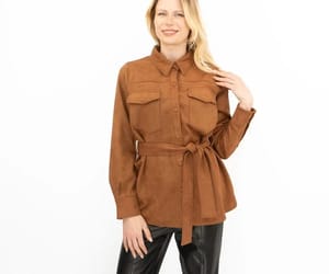New Look Womens Suedette Shacket Rust Brown