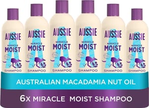 Aussie Miracle Moist Shampoo 6x300ml