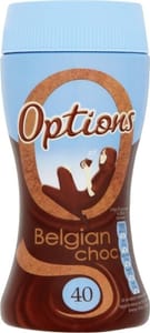 Options Belgian Hot Chocolate 220g Jar