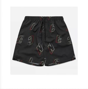 Nicce Mens Black Swim Shorts