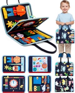 BZGG 4-Page Busy Board and Busy Book Montessori Toy