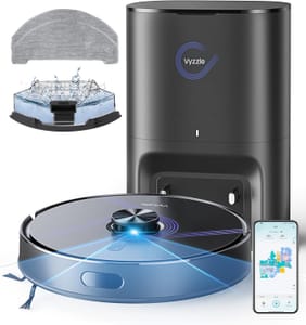DEAL STACK - Vyzzle Robot Vacuum with Mop, 10,000Pa, 3.5L Self-Empty Station