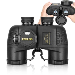 ESSLNB 10x50 Marine Binoculars, Compass, Rangefinder, IPX7