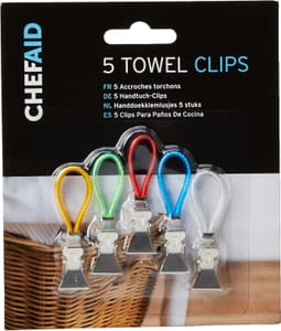Chef Aid Tea Towel Clips (Multi)