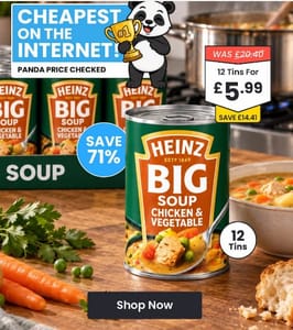 Heinz Big Soup Chicken & Vegetable 12x 400g Tin Cans