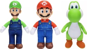 The Super Mario Galaxy 9" Plush Toys - Mario, Luigi and Yoshi