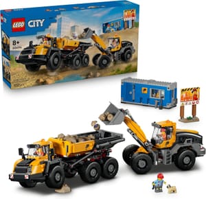 LEGO City Dump Truck and Front Loader with 3 Minifigures