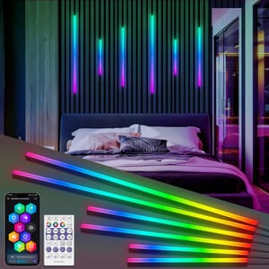 RGB IC LED Recessed Wall Panel Lighting Kit, 6-Pack, Alexa/WiFi