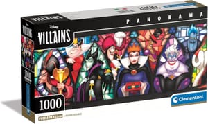 Clementoni Disney Villains 1000-Piece Jigsaw Puzzle with Poster