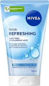 NIVEA Refreshing Face Scrub with Hyaluronic Acid 150ml - £1.60 S&S Voucher