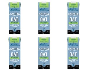 6 X 1L Califia Farms Pistachio Oat Barista Blend with Calcium (£4.45/£4.21 S&S)