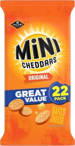 Jacob's Mini Cheddars Multipack Crisps, 22 X 23 G Bags - £2.79 S&S