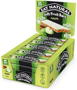 15 X 25g Eat Natural Soft Fruit Bars, Apple, Dates & Almonds (£3.91/£3.50 S&S)