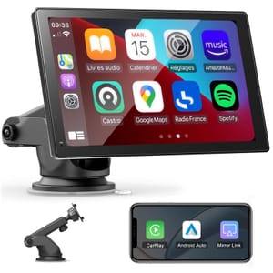Portable Car Stereo with Wireless Apple CarPlay and Android Auto