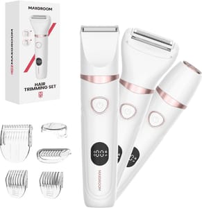 MAXGROOM 3-in-1 Lady Shaver, Wet & Dry, IPX6 Waterproof
