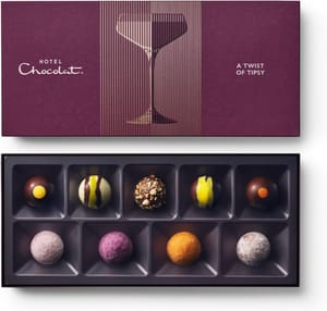 Hotel Chocolat a Twist of Tipsy 9-Piece Boxed Selection, 110g