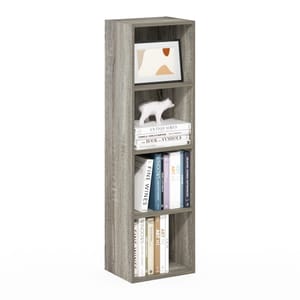 Furinno Pasir 4-Tier Open-Shelf Bookcase, French Oak