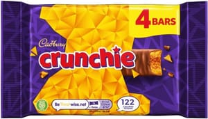 4 Pack Cadbury Crunchie Chocolate Bar, 26.1g (£1.04/93p S&S)