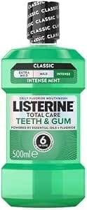 Listerine Total Care Teeth & Gum Fluoride Mouthwash, 500ml (£1.10/96p S&S)