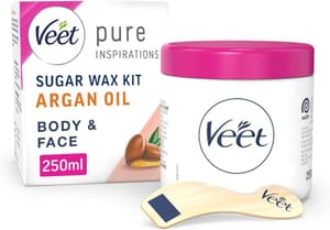 Veet Pure Sugar Wax Kit with Argan Oil for Body - £6.58 S&S Voucher