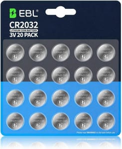 EBL CR2032 Lithium Coin Batteries 3V 20 Pack - £4.74 S&S