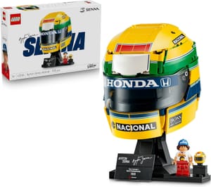 LEGO Ayrton Senna Helmet Display Model Kit with Minifigure 43024