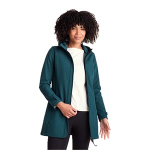 TOG24 Keld Women's Long Lightweight Hooded Jacket, Fleece-Lined